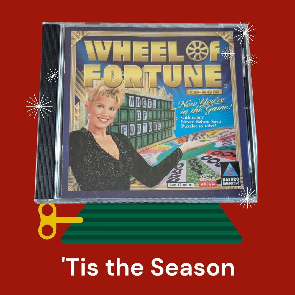 Wheel of Fortune PC Computer Game Word Puzzle Vanna CD-ROM Family Fun 12 and Up
